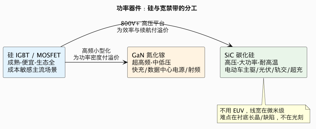 功率器件：硅与宽禁带的分工（第 3 张）