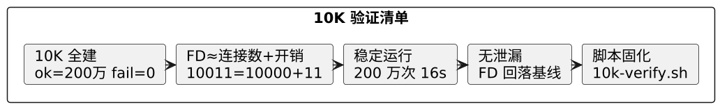 10K 连接验证 + 泄漏检查（Day 6 主线实验） 示意图（第 2 张）